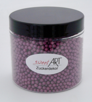 Sugar pearls medium glitter violet 40 g at sweetART-01